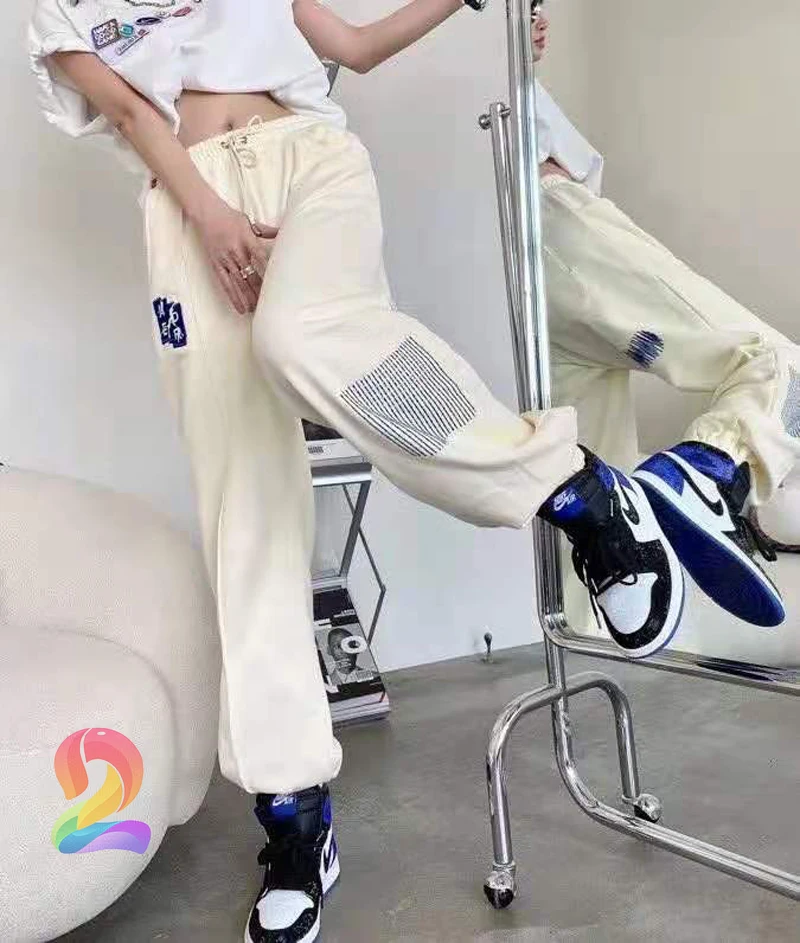 

Korean ADER ERROR Sweatpant Oversized Men's Women's Pants Top Embroidery Broken Logo Pants Adererror Casual Loose Sweatpants