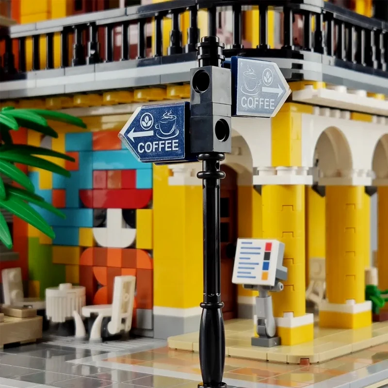 

In Stock 3158 PCS 10002 Creator Cafe Havana Shining House Model Building Blocks Assembly Kids Bricks Moc Toys Christmas Gift