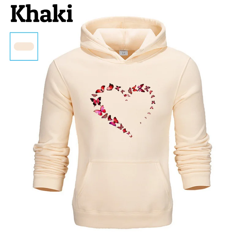 

New men's and women's hip-hop fleece long-sleeved hoodie sweatshirt front logo Harajuku fashion personality hoodie streetwear