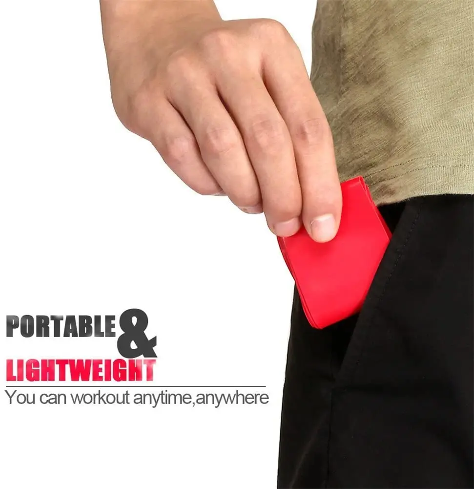 5 цветов Йога Сопротивление резинок для дома и улицы Фитнес оборудование Пилатес