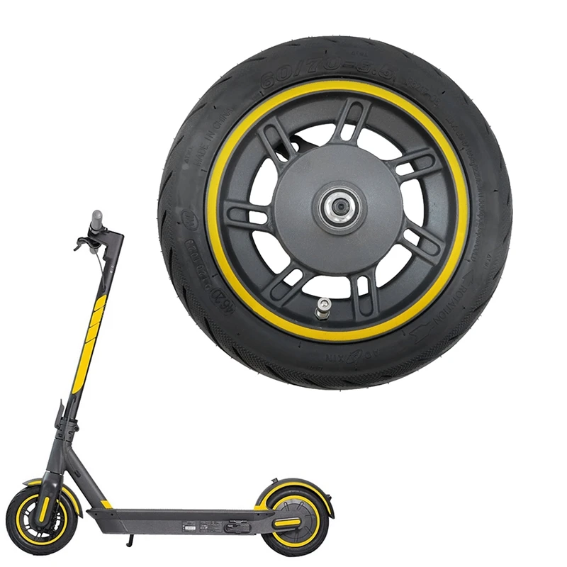 

Front Wheel for Ninebot Max G30 Kickscooter 10Inch Front Wheel Hub with 60/70-6.5 Vacuum Tire Assembly Spare Parts
