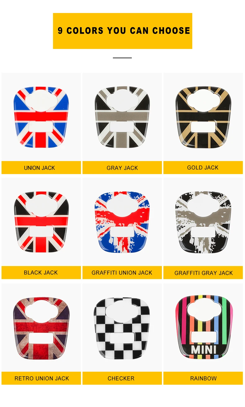 Union Jack AUX прикуриватель USB панель приборной панели 3D мягкая наклейка для Mini Cooper S F55 F56 F 56 автомобильные аксессуары