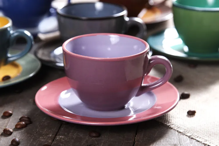 Набор кофейных чашек континентального цвета керамический комплект в британском