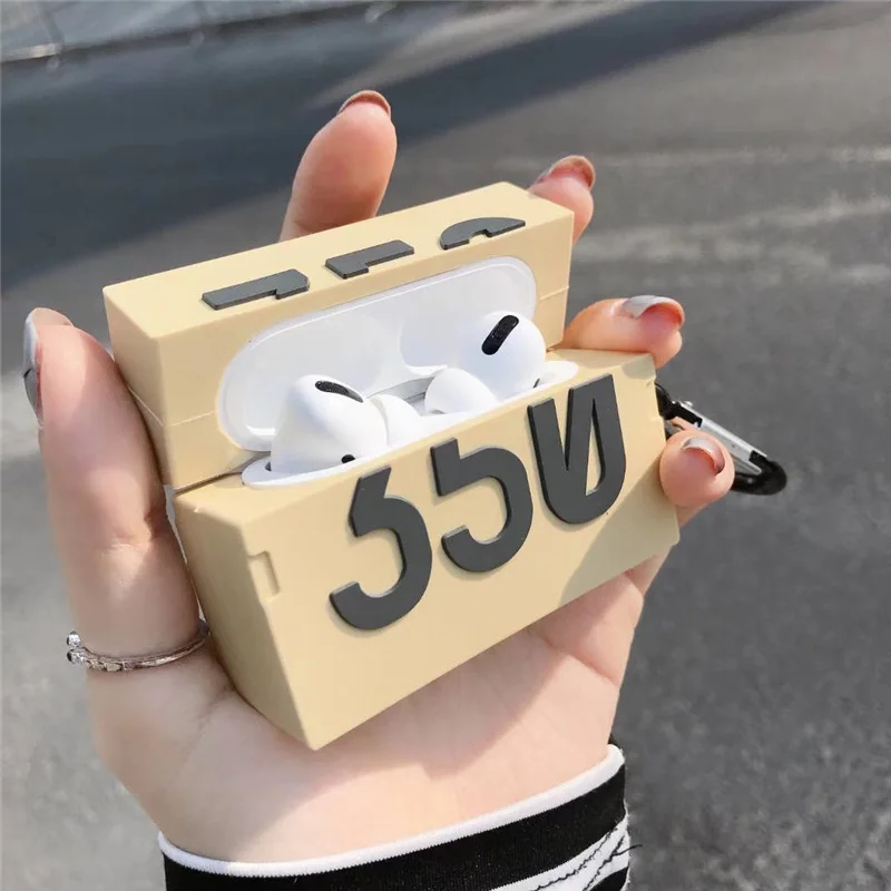 Роскошный чехол для обуви 350, силиконовый чехол для Airpods 2 1, спортивный чехол для наушников, чехол для Air Pods Pro 3, защитный чехол