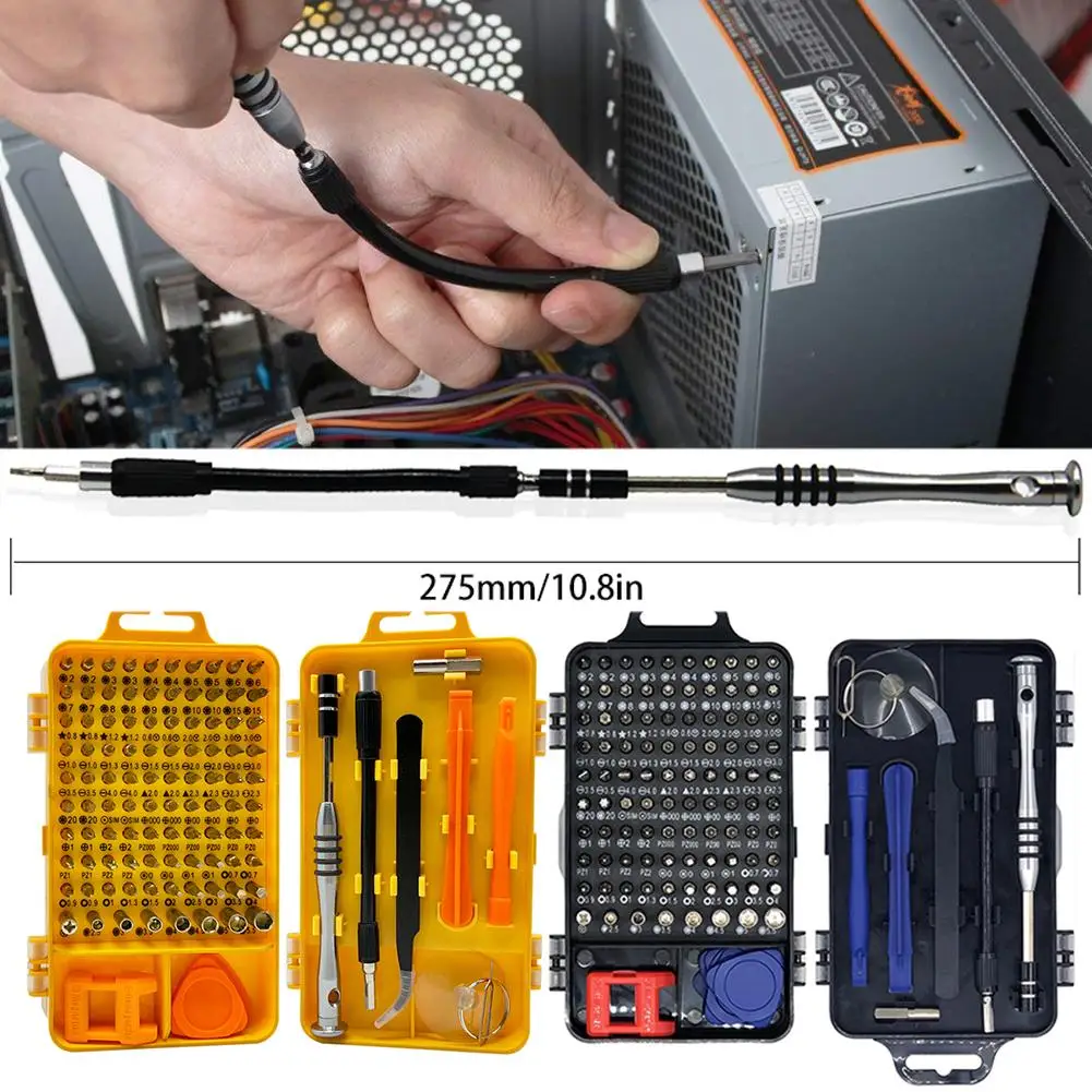 Набор прецизионных отверток 110 в 1 с магнитным инструментом для ремонта планшетов