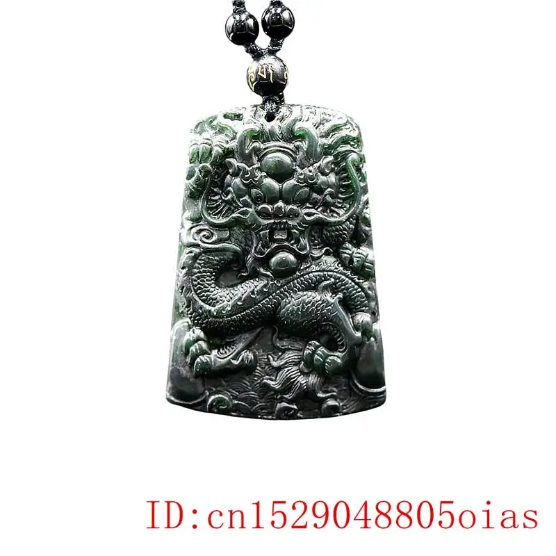 Нефритовый дракон амулет-подвеска модные очаровательные ювелирные изделия