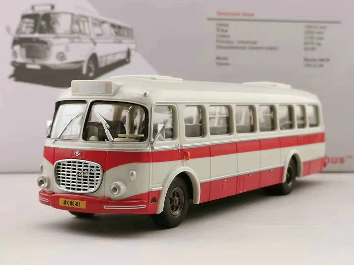 

NEW 1:43 For Skoda 706RTO Bus CAR MODEL Bus Model Kids Toy Gift Collection Display Ornaments White/Red