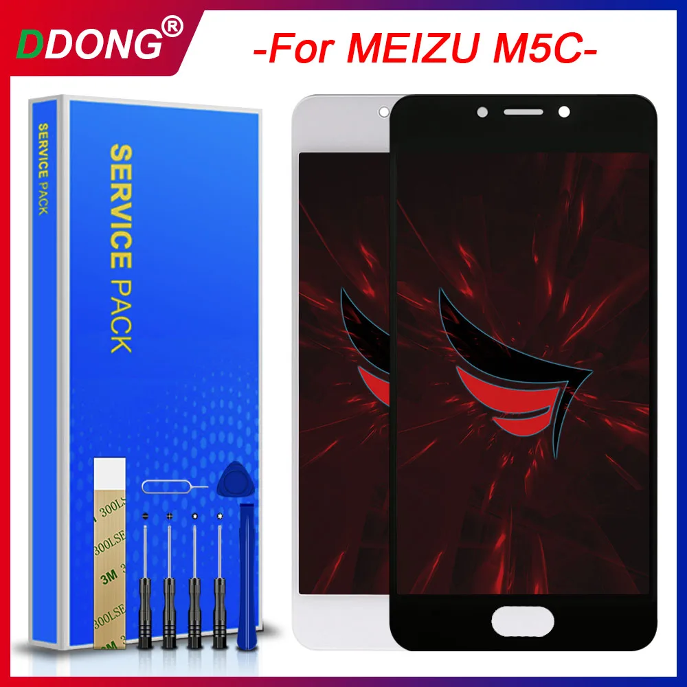 Качество AAA для MEIZU M5C/MEILAN 5C ЖК дисплей + рамка экран дигитайзер сенсорный