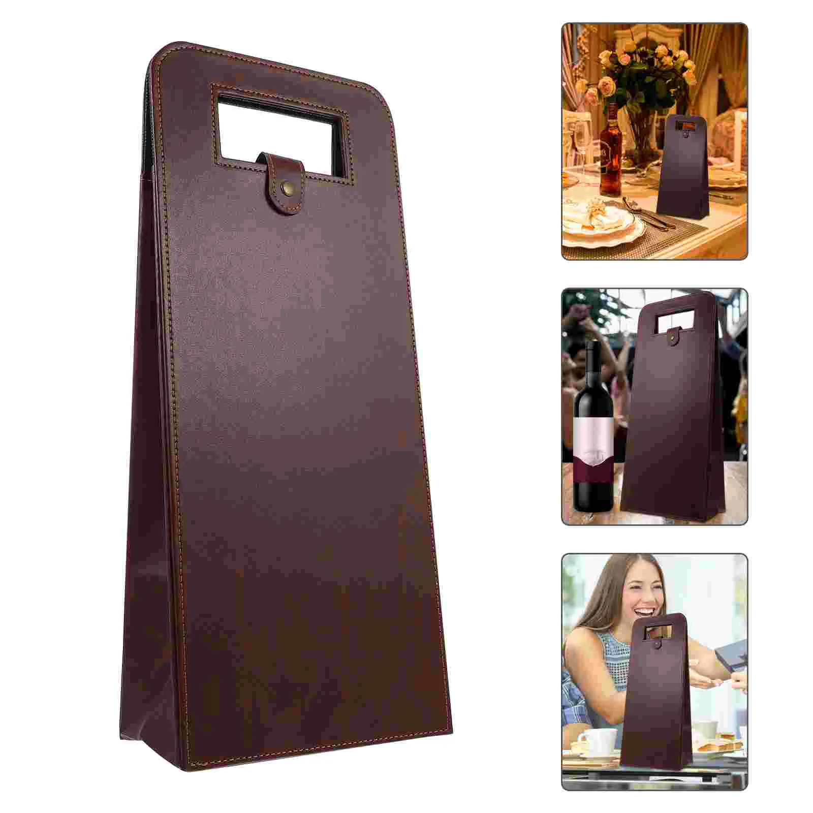 

1pc Leather Wrapping Bag Gift Bag Packing Bags Gift Handbag