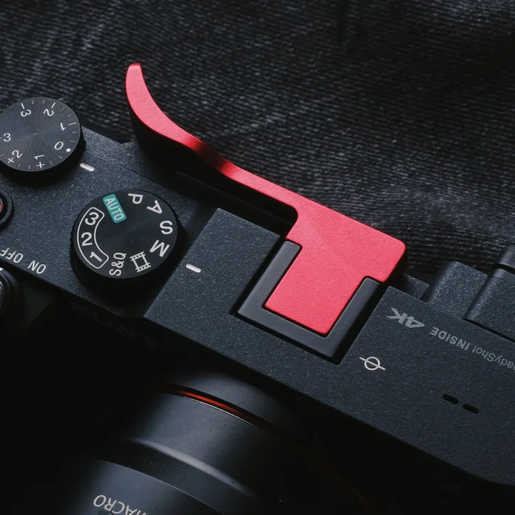 Фото Дизайн для Sony A7C A7CII A7CRMetal упор для большого пальца с кожаной наклейкой чехол для горячего башмака №3