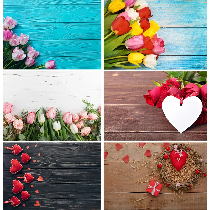 

SHUOZHIKE Vinyl Custom Photography Backdrops Prop Christmas Flower Wooden Planks Theme Photography Background 200901MB-05