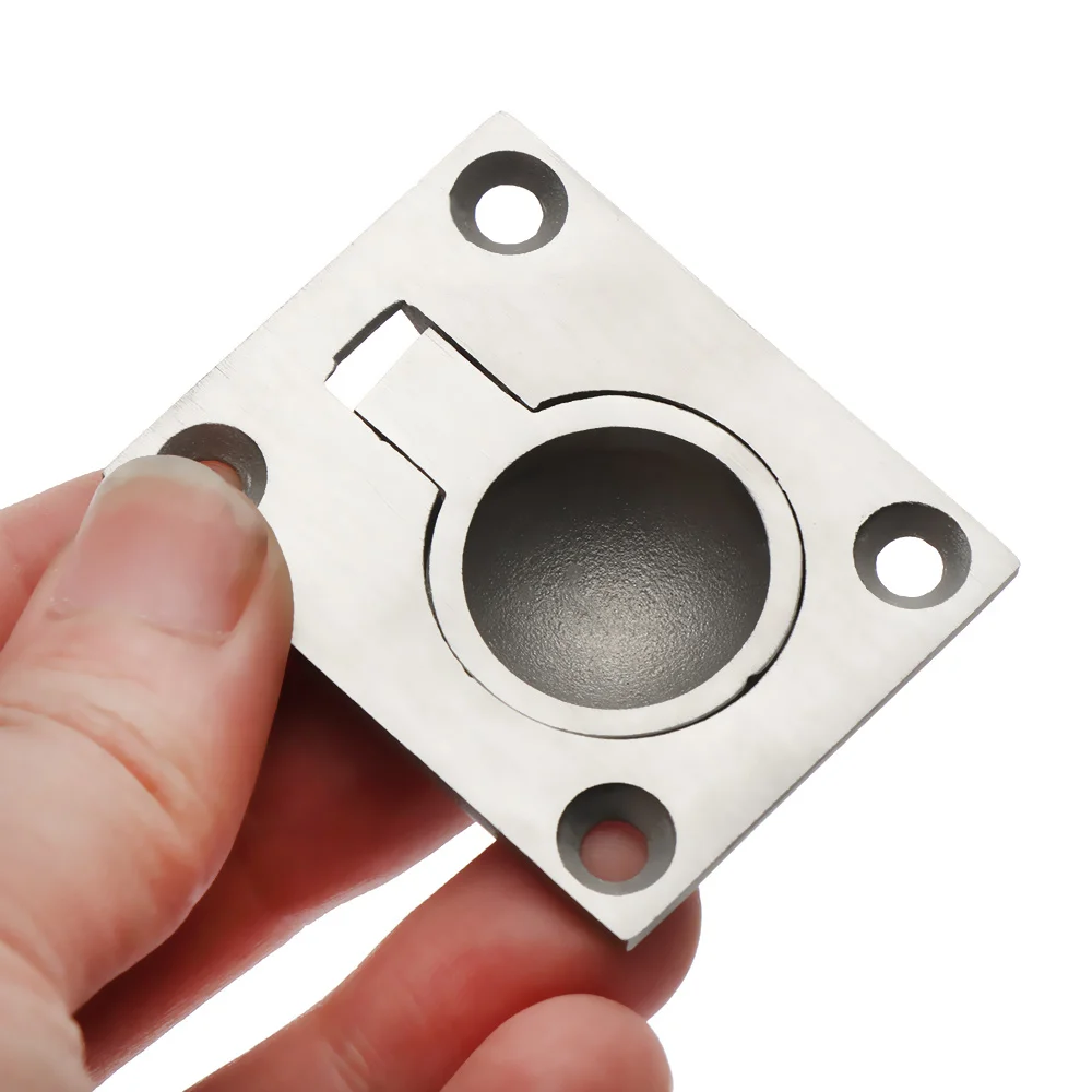 Встраиваемые ручки для дверей шкафа из нержавеющей стали выдвижное кольцо