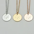 Изящное минималистичное ожерелье с маковым цветком, ювелирные изделия, раннее месячное ожерелье