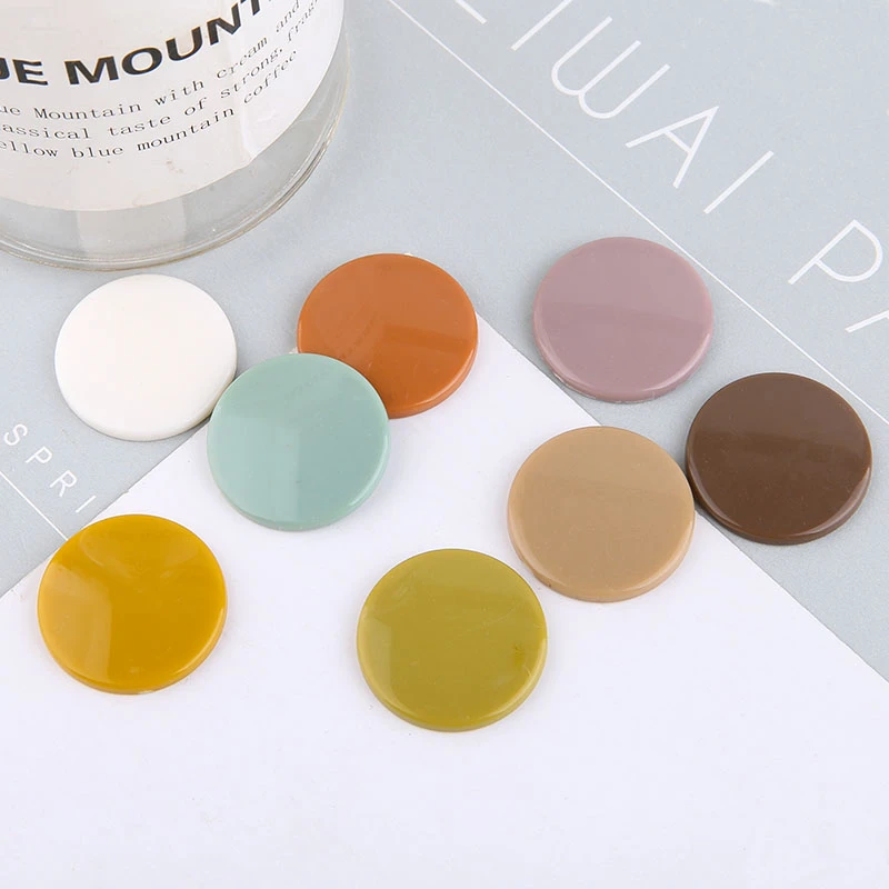 10 шт. Осенне-зимние женские однотонные серьги из смолы для девочек