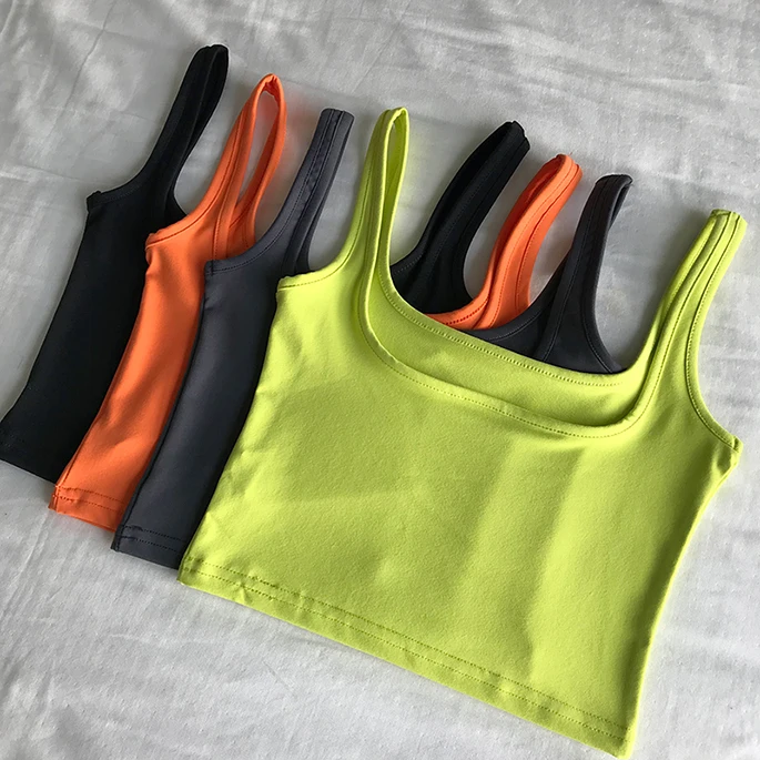 Женский неоновый облегающий жилет укороченные топы бюстье укороченный