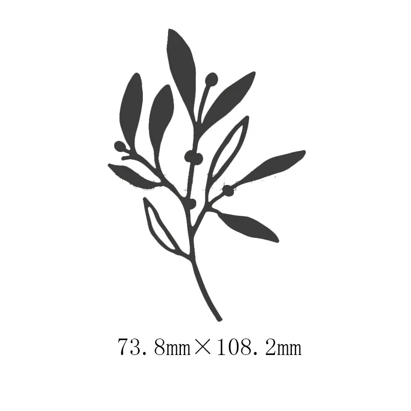 Металлические штампы в виде ветки с листьями пресс форма новинка 2019 для