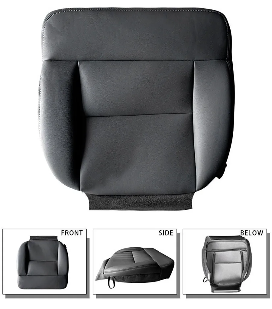 Replacement For Ford F150 2004-2008 Lariat Driver Side Bottom Microfiber Leather Seat Cover