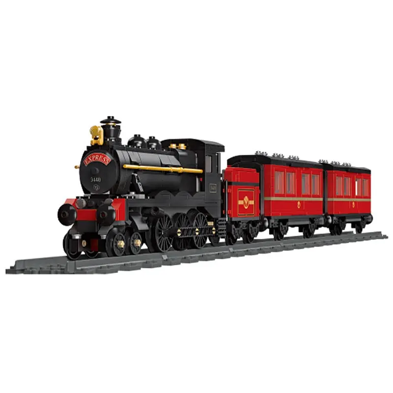 

The 789PCS GWR Track Railway Steam Train Locomotive Car Vehicle Model Building Blocks Bricks MOC Set Gifts Toys For Children