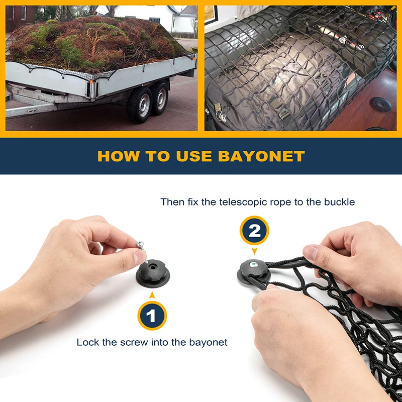 Выдвижной сетчатый черный резиновый трос для безопасного переноса внешнего