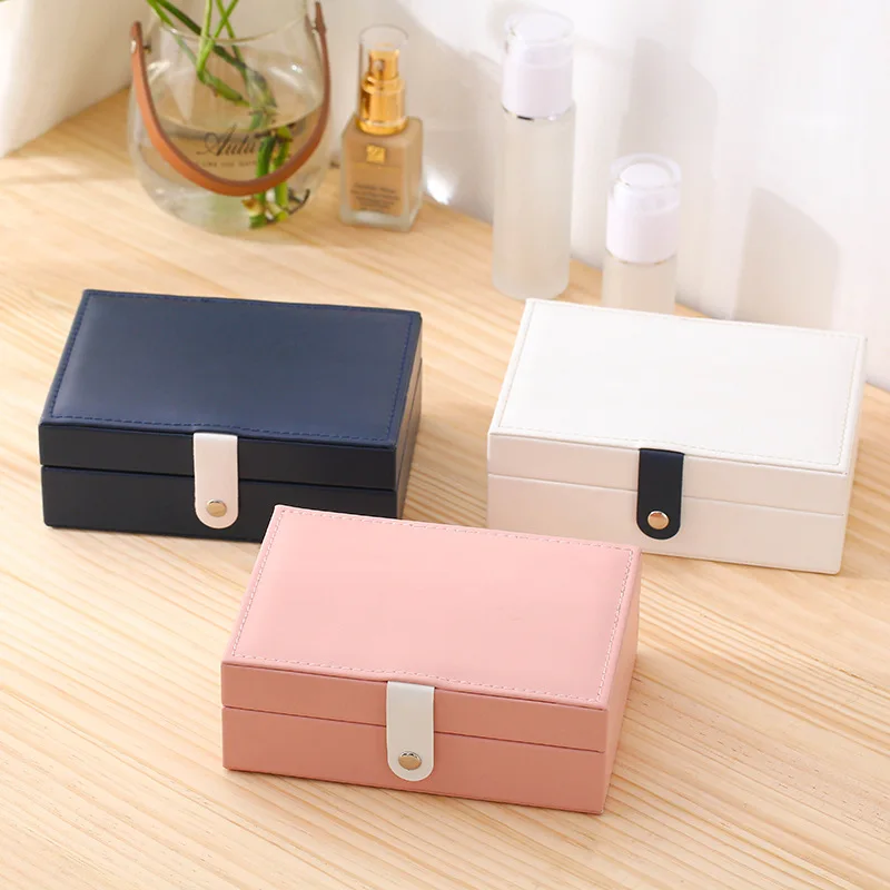 

Portable Jewelry Storage Organization Jewelry Packaging Jewelry Luxury Box for Diamond Necklace Necklace Ring Bracelets Earrings