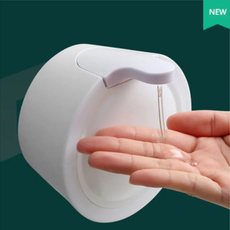 

Hand Soap Dispenser Liquid Shampoo Soap Gel Dispenser, Wall Mount Large Capacity Hand Sanitizer Storage for Bathroom Hotel 350ml