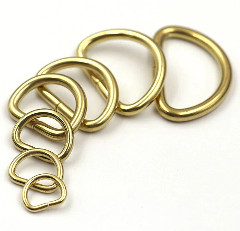 D образное кольцо из твердой латуни с открытым концом 16 39 мм|Пряжки и крючки| |