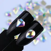 10 шт./лот украшения ногтей горный хрусталь драгоценный камень