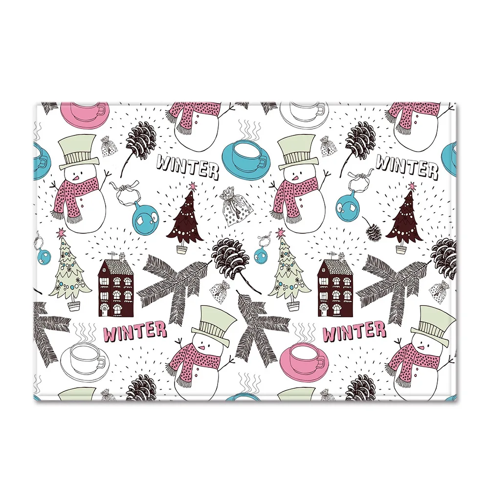 Приграничный Рождественский коврик для гостиной ковер спальни ресторана