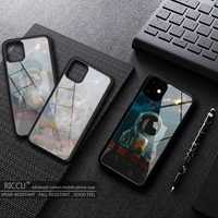 cartoon astronaut abstract art phone case rubber for iphone 11 12 max 12 iphone pro mini xs 8 7 6 6s plus x se 2020 xr covers