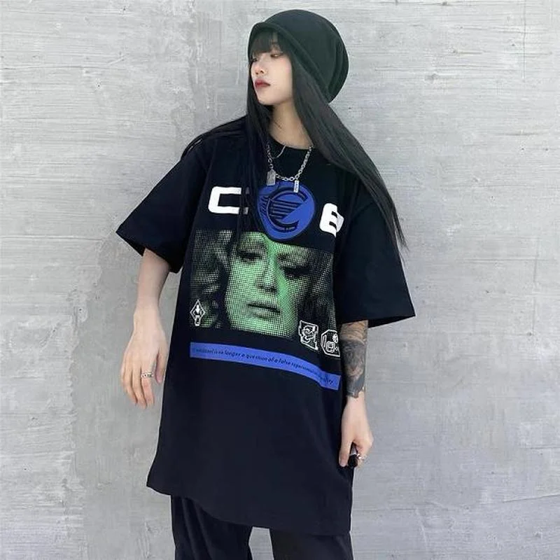 

21SS Mosaic women face Cavempt t shirt pure cotton summer clothes Cavempt tee justin bieber aesthetic clothes Cavempt t shirt