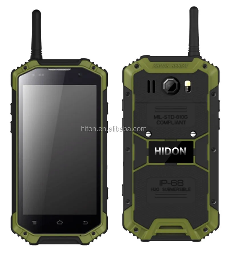 

HiDON Android rugged cellphone 4G LTE Waikie-Talkie and PTT phone waterproof outdoor GPS military intercom PTT rugged NFC Phones