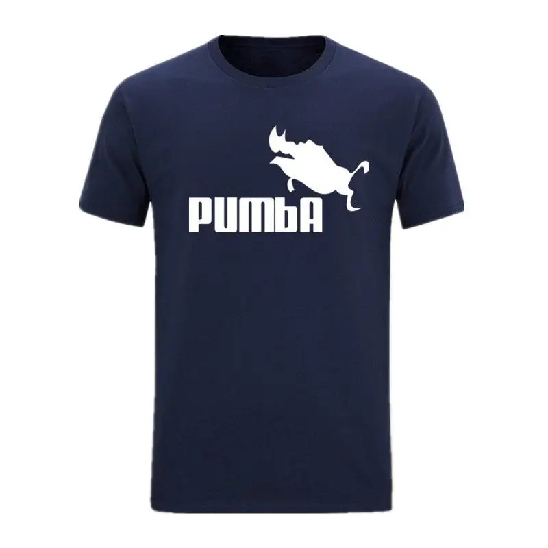 2019 Забавные милые футболки homme Pumba с принтом мужские повседневные хлопковые топы