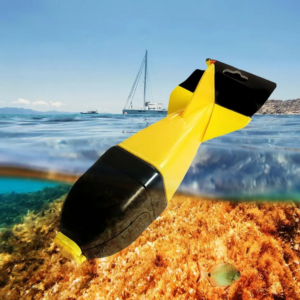 

Compact Small Mine-shaped Bait Cage Yellow Feeder Convenient for Catfish