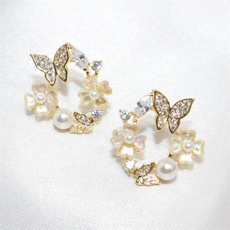 

Серьги-гвоздики женские, с фианитами