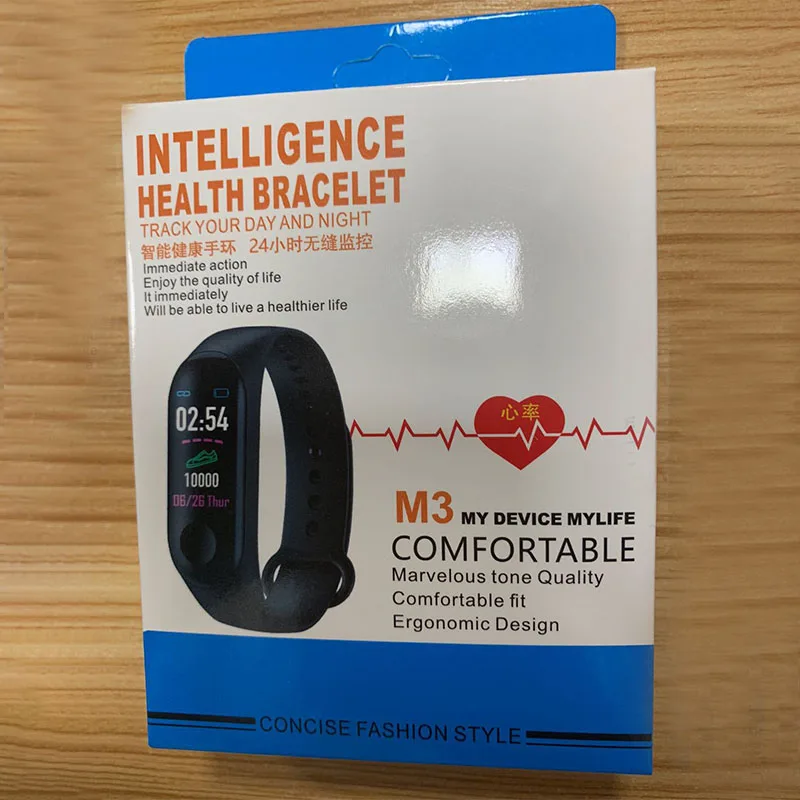 Bluetooth спортивный браслет для бега Шагомер ходьбы монитор сердечного ритма