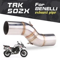 for benelli trk502x trk 502x ak motorcycle exhaust slip on middle connecting pipe db killer motorcycle exhaust modified