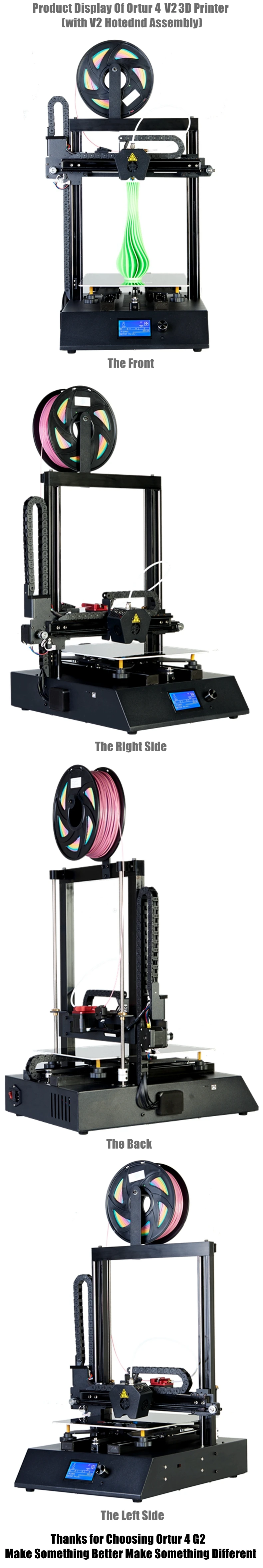 Подходит для начинающих Ortur4 металлический 3D-принтер для печати DIY Kit Магнитная платформа для сборки Impresora 3d линейные направляющие 3d Drucker