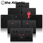 Универсальная электрическая розетка 13 а, 16 А светильник с флуоресцентной лампой, тип 86 146 розетки  выключатель света,переключатель