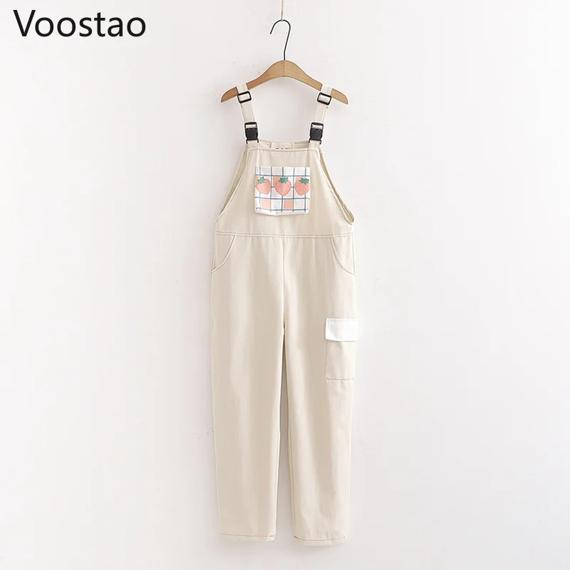 Милые брюки в стиле &quotЛолита&quot Харадзюку на бретелях женские клетчатые с