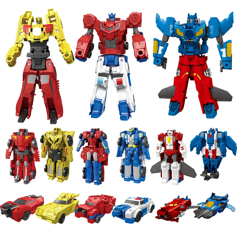 2 шт./набор крутой автомобиль робот трансформер и лазер для конбирования воина в 1