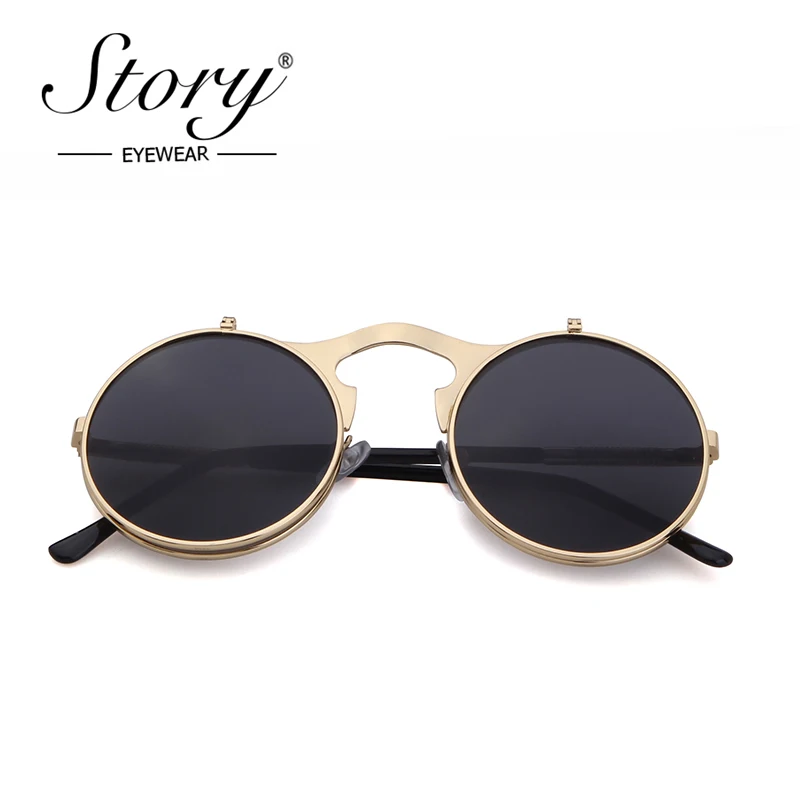 Солнечные очки в стиле панк для мужчин и женщин Модные Винтажные Солнцезащитные