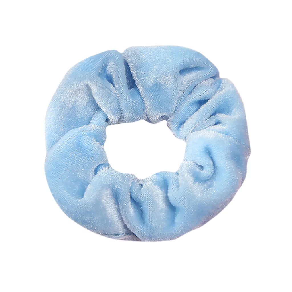 F 1 шт. Velluto Scrunchies Fasce Accessori Per Capelli Donne Ragazze Capelli Elastici Cravatta In Gomma anello corda per cape - Цвет: F