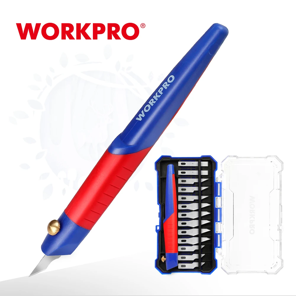 

WORKPRO 13pc Engraving Knife Set Craft knives Wood Paper Snap Cutter DIY Repair tool