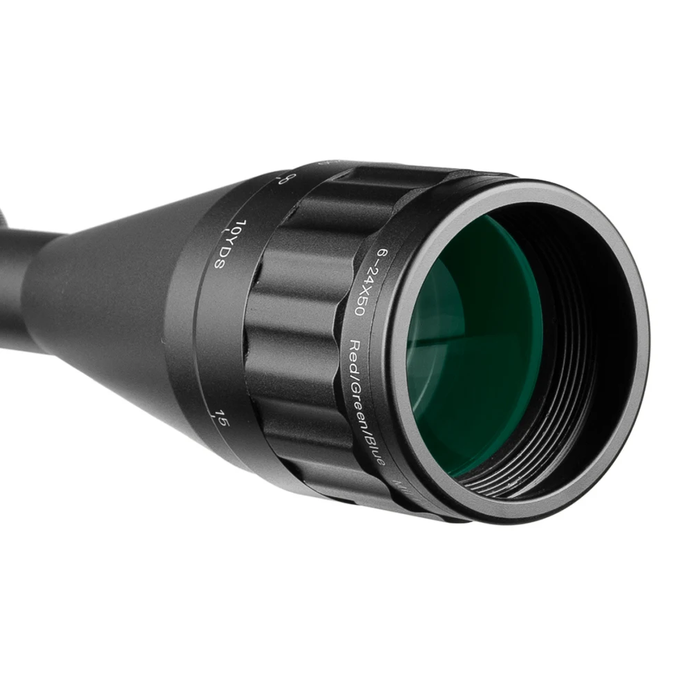 LEAPERS 6-24X50 Riflescope тактический оптический прицел красный зеленый охота точка зрения с подсветкой Retical Sight для охоты Ak 47