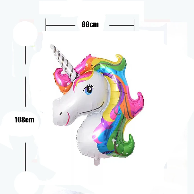 Украшения для дня рождения в виде единорога одноразовая посуда шары чашки