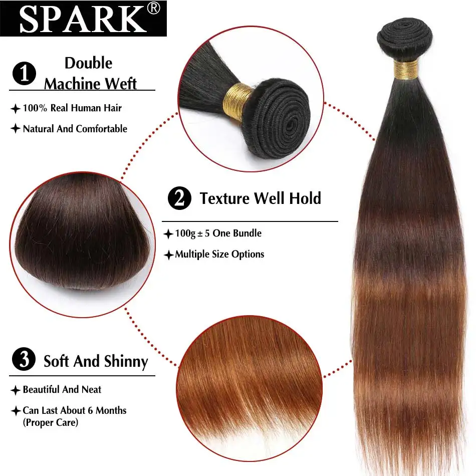 Прямые бразильские человеческие волосы 1/3/4 шт. волнистые пряди из 100% натуральных