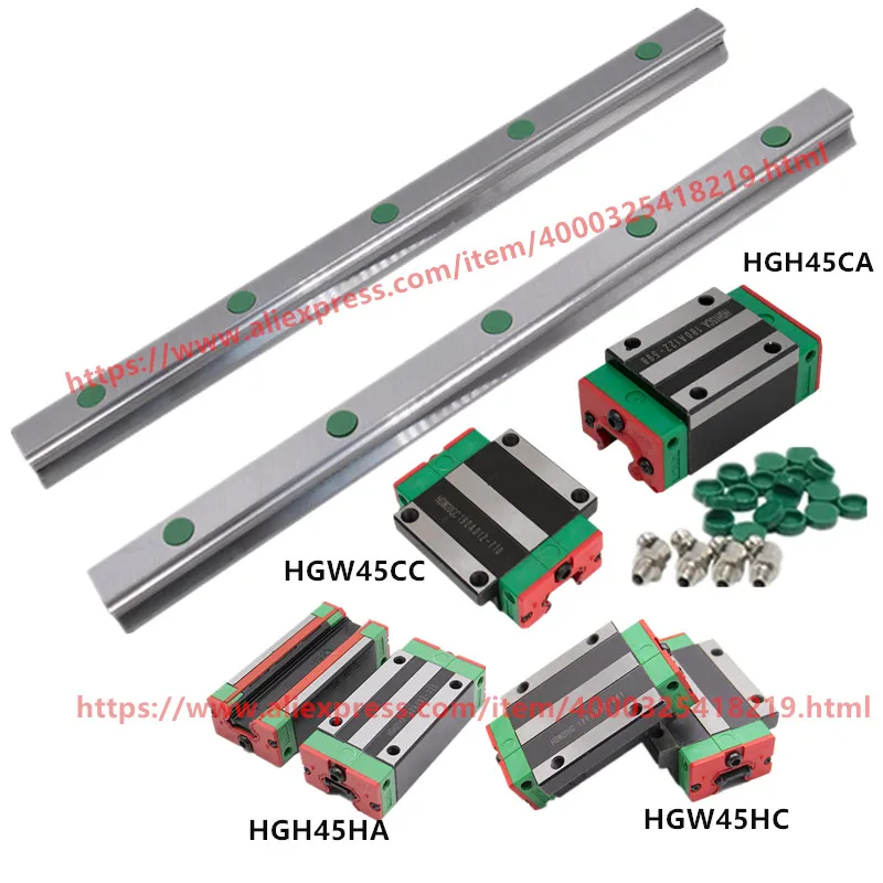 Xyzr оси линейные рельсы hgr HGR45 2500 мм длинные с hiwin шапки и ползунок блок HGH45CA HGH45 HGW45CC HGH45HA HGW45HC для ЧПУ частей