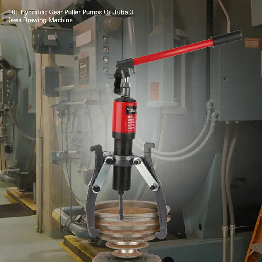 Гидравлический Съемник 10T насосы для масляной трубки 3 зажима Тяговая машина