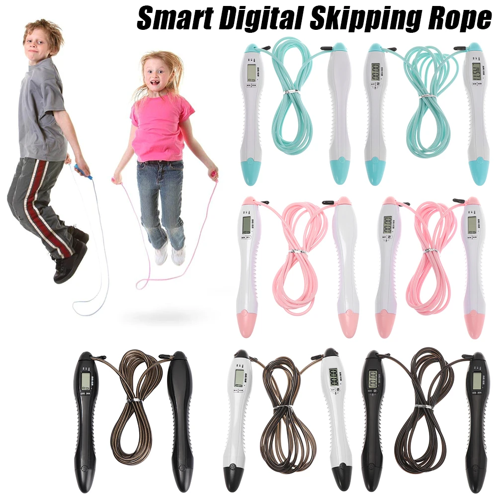 Умная цифровая скакалка для детей и взрослых с ЖК дисплеем прыжки упражнений
