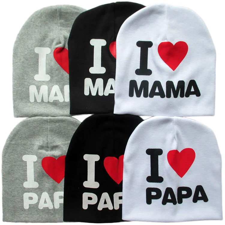 

New 2021 Spring Autumn Winter Fashion brand letter style knit Cotton Lovely Kids newborn Baby Boy Girl Hats Toddler Infant Caps